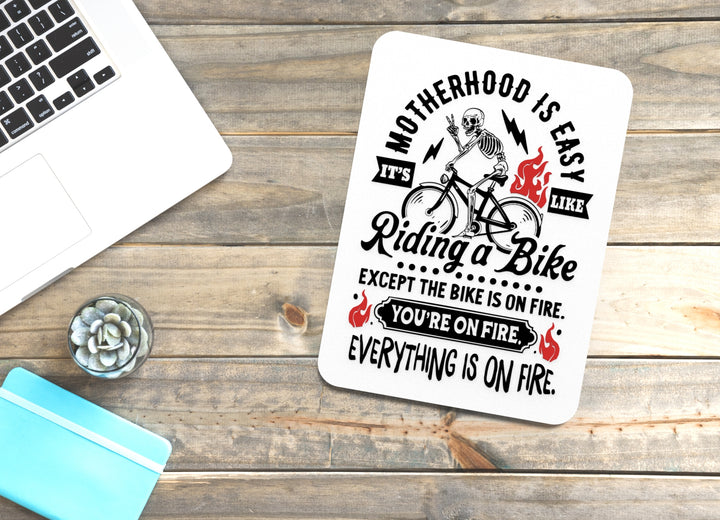 3D Printed Motherhood IS Easy Sign Wall Art – Durable PLA Sign for Gym, Office