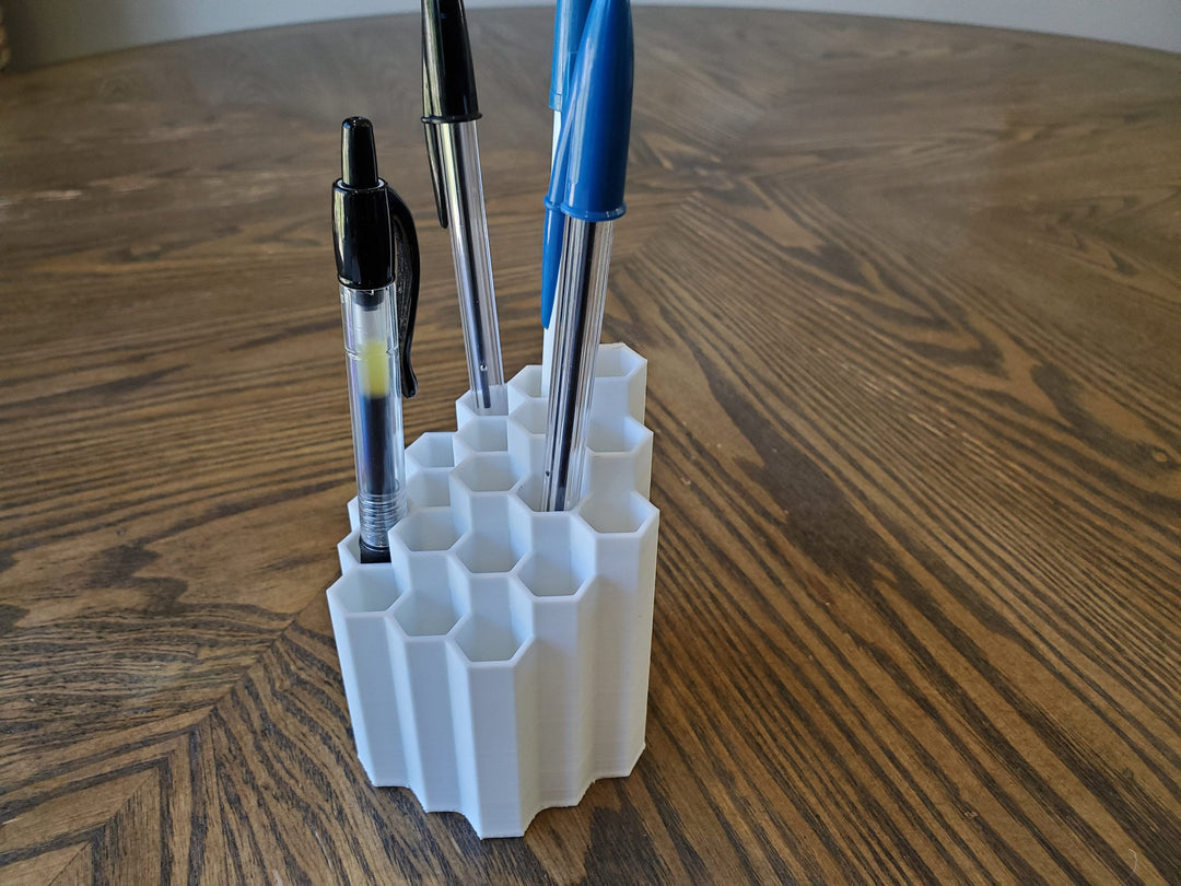 Honeycomb Modern Pencil Holder, Desk Organizer for Pens, Accessories, Tools, etc