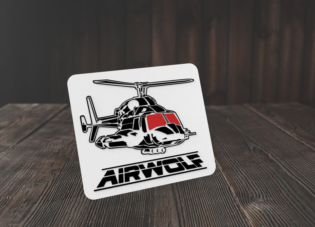 Air Wolf | Funny sign For Home or Office
