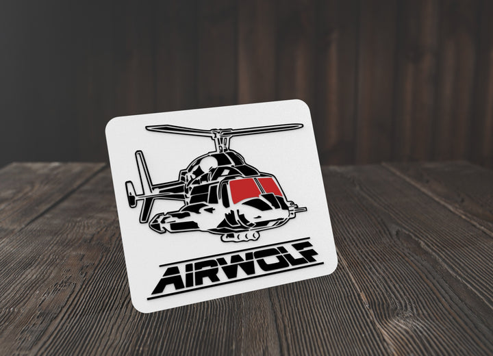 Air Wolf | Funny sign For Home or Office