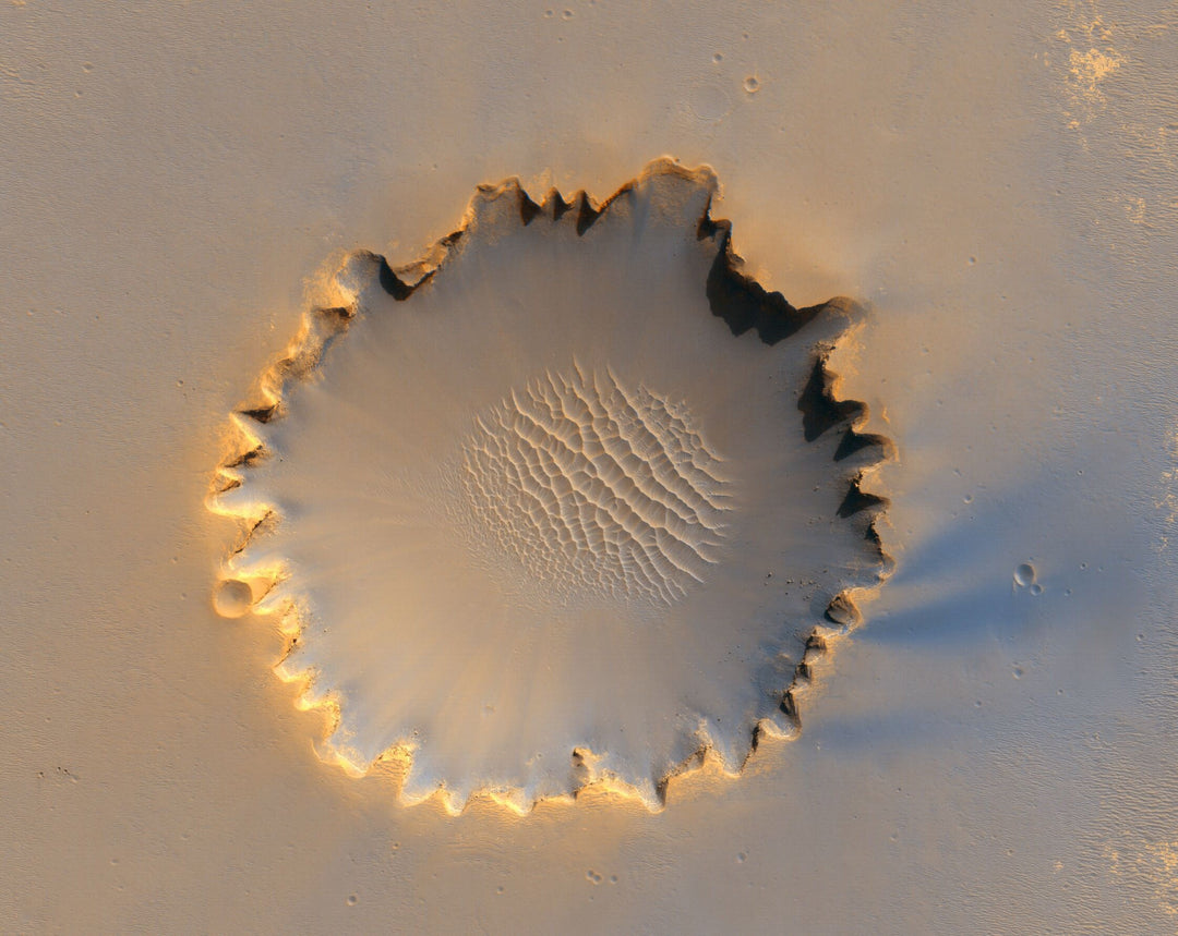 Mars Topography 3D map of Victoria Crater - Explored by the Opportunity Rover