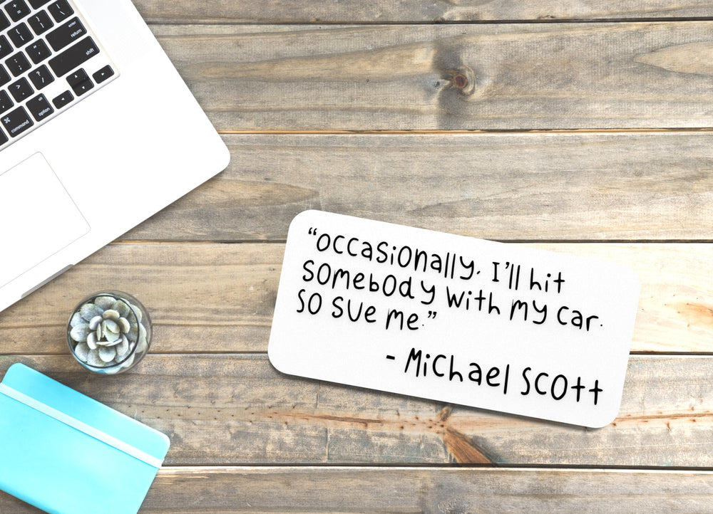 
  
  Occasionally I'll Hit Somebody With My Car So Save Me |Funny sign Home or Office
  
