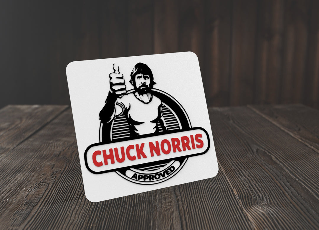 Chuck Norris Approved | Funny sign For Home or Office