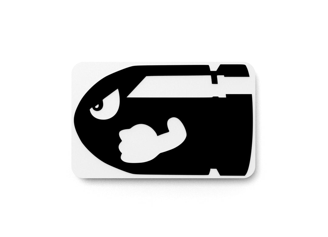 
  
  Black Bullet | Funny sign For Home or Office
  
