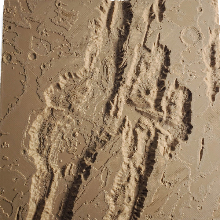 Mars 3D Topography Model of Valles Marineris