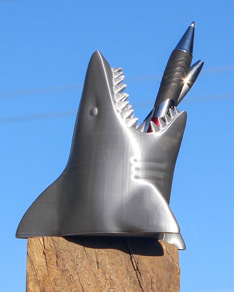 Shark Pen and Pencil Holder for your Office or School Desk