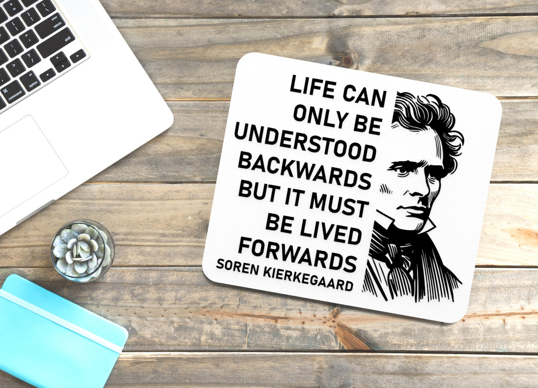 Life Can Be Only Be Understood Backwards | Funny Sign for Home or Office