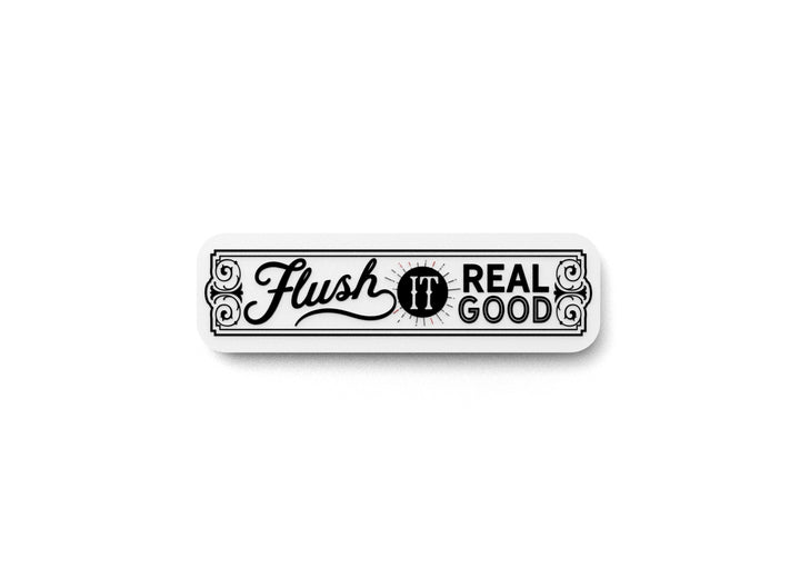 Flush It Bathroom Sign – Funny Humor Wall Decor for Home and Office
