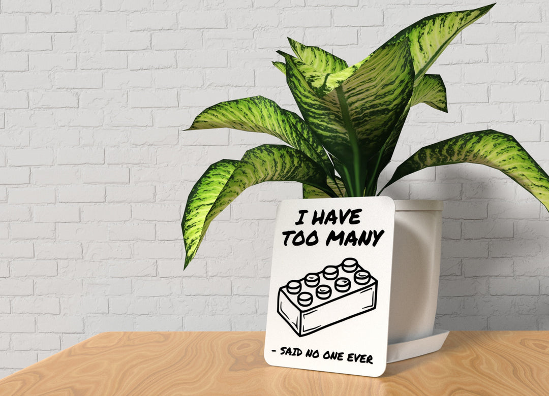 I Have Too Many Said No One Ever | Funny Sign for Home or Office