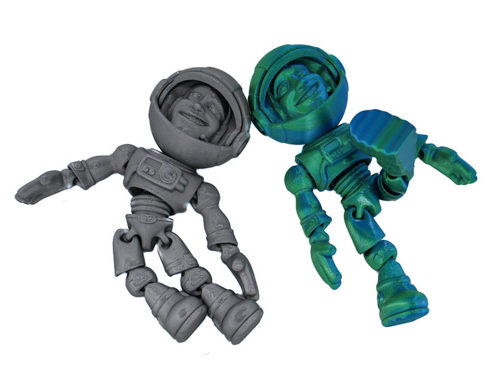 Fidget Jumbo Astronaut | Flexible Articulating 3d Printed Friendly Companion