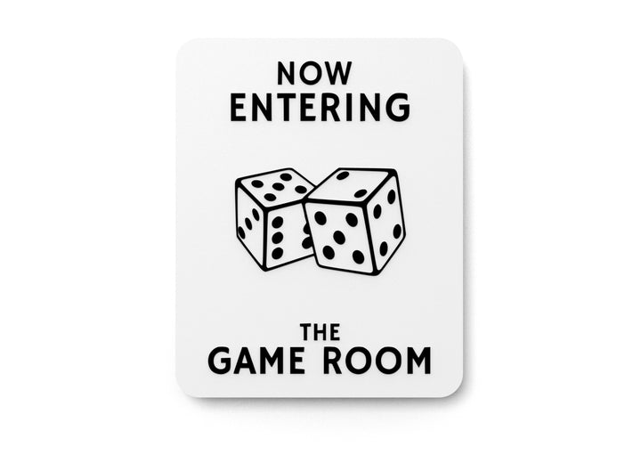 Bold 3D Printed The Game Room Sign Wall Art – Durable PLA Sign for Gym, Office