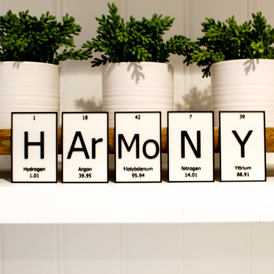 
  
  HArMoNY | Periodic Table of Elements Wall, Desk or Shelf Sign
  
