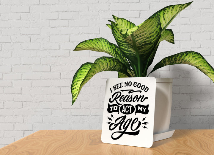 Bold 3D Printed No Good Reason Sign Wall Art – Durable PLA Sign for Gym, Office