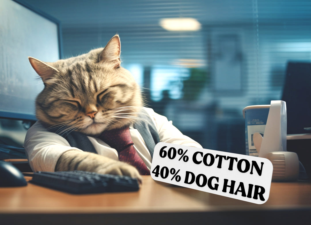 Cotton Dog Hair | Funny sign For Home or Office