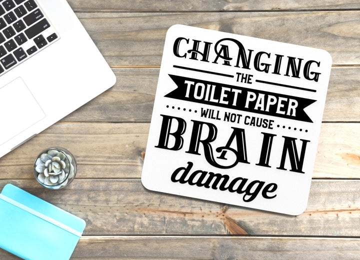 Toilet Paper Bathroom Sign – Funny Humor Wall Decor for Home and Office