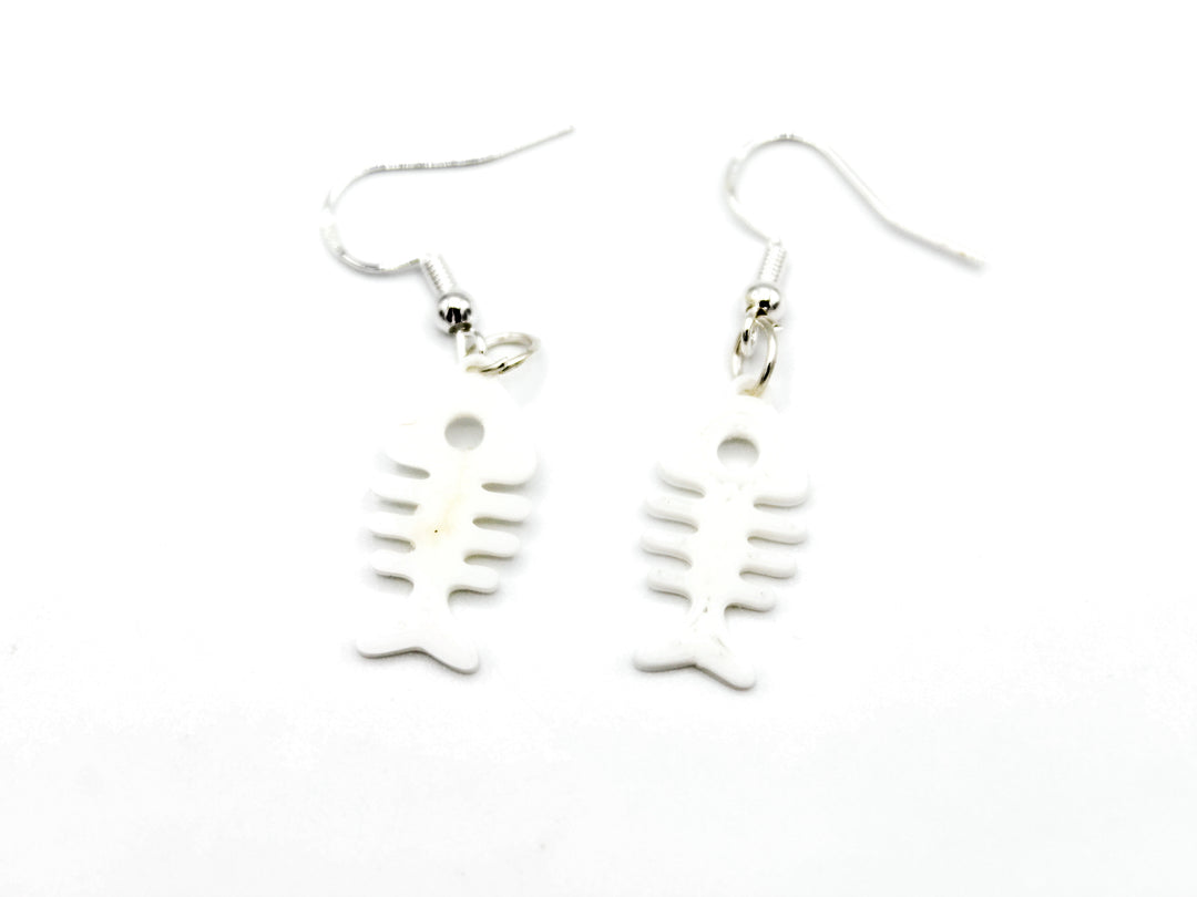 
  
  Fish Skeleton Earrings 3D – Unique Statement Jewelry
  
