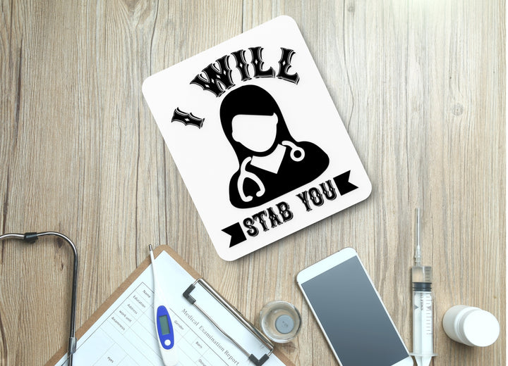 I Will Stab You with Love | Funny Sign for Home or Office