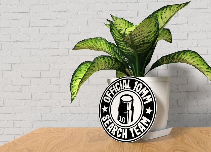 Official 10mm Search Team | Funny Sign for Home or Office
