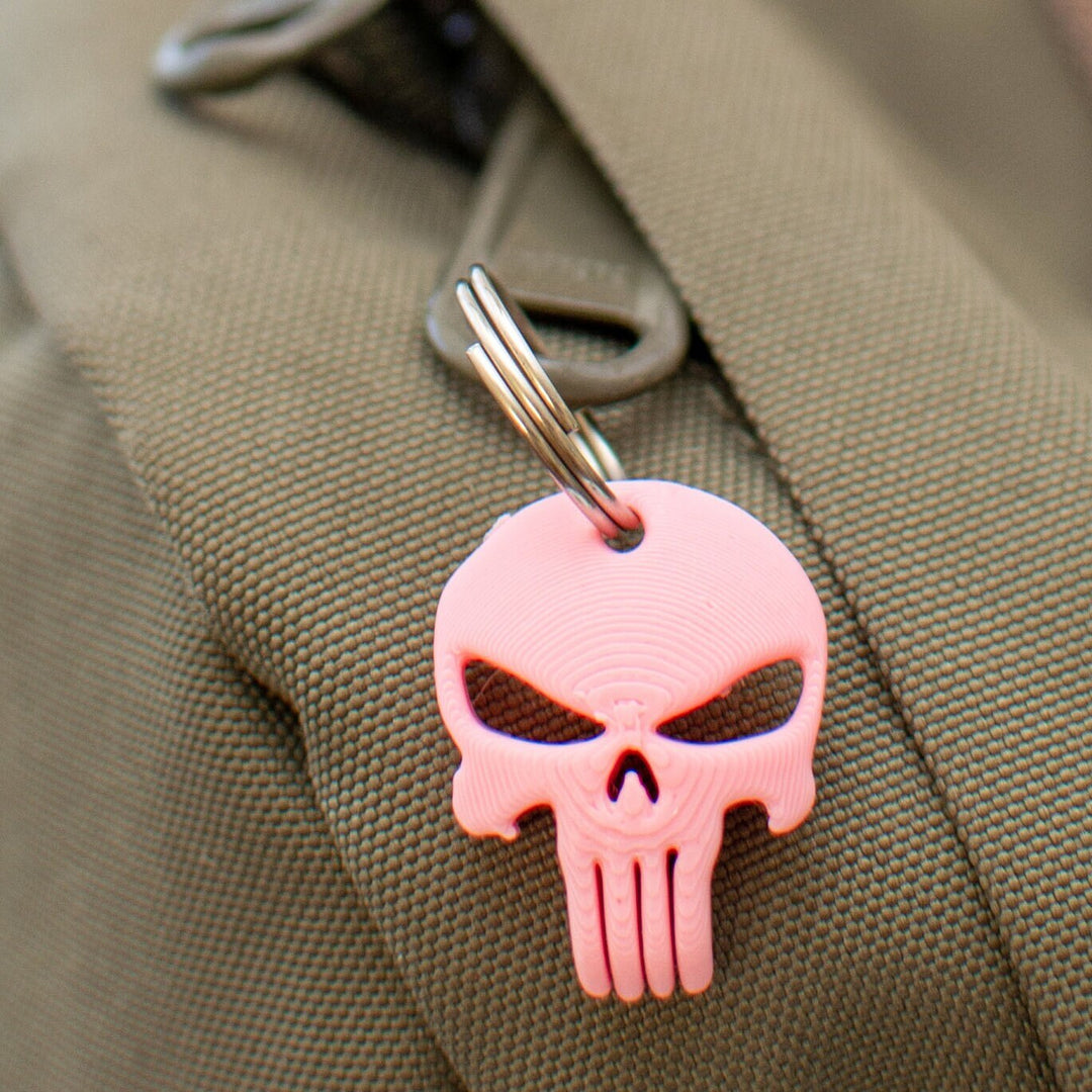 Set of 10 | Punisher Skull Zipper Pull, Necklace, Earring, Charm, Keychain, etc