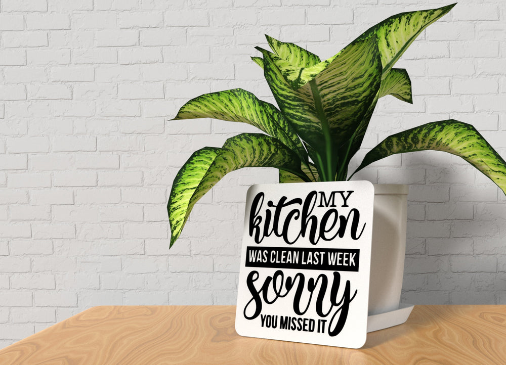 
  
  Bold 3D Printed My Kitchen Clean Wall Art – Durable PLA Sign for Restaurants
  
