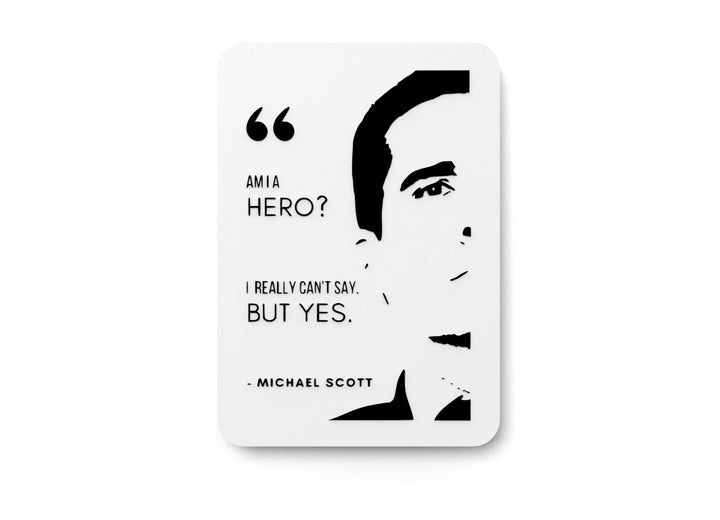 AMIA Hero? I Really Can't Say But Yes | Funny Sign for Home or Office