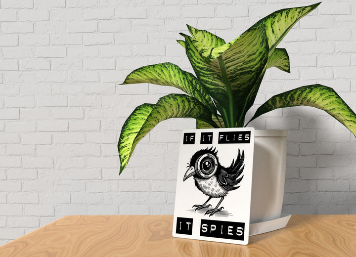 If It Flies It Spies | Funny Sign for Home or Office