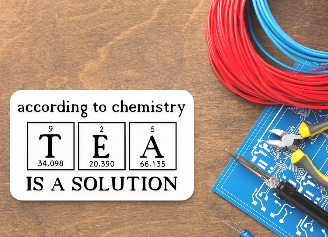 According To Chemistry Is A Solution | Funny Sign for Home or Office