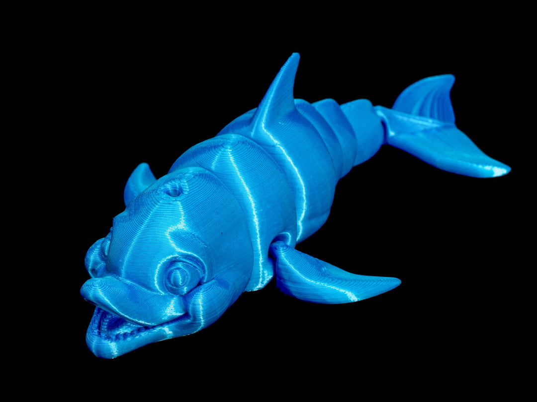 Jumbo Friendly Fidget Dolphin | Flexible Articulating 3d Printed Companion