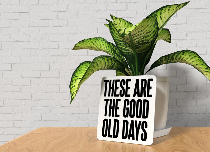 These Are The Good Old Days | Funny sign For Home or Office