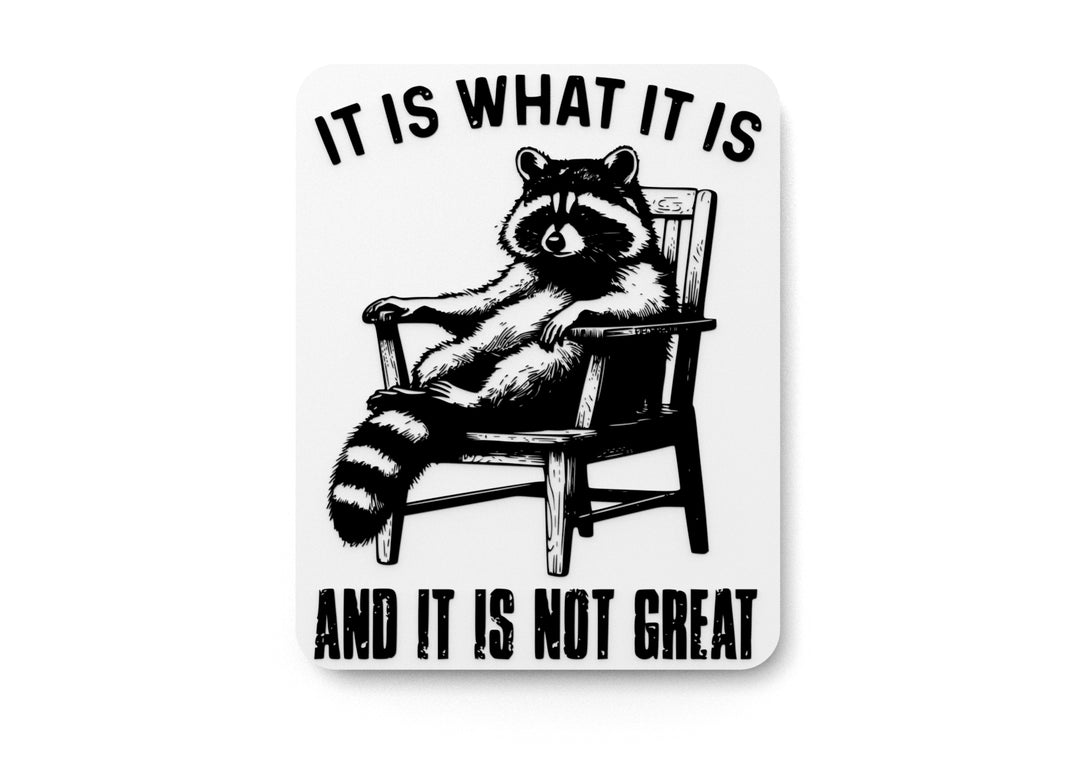 
  
  It Is What It Is And It Is Not Great | Funny Sign for Home or Office
  
