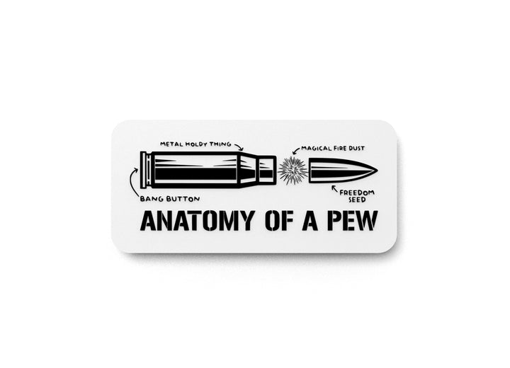 Anatomy Of A Pew | Funny Sign for Home or Office