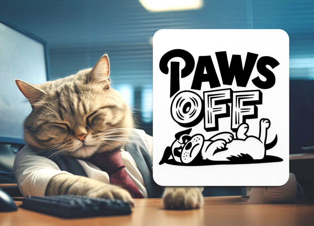 Paws Off | Funny sign For Home or Office