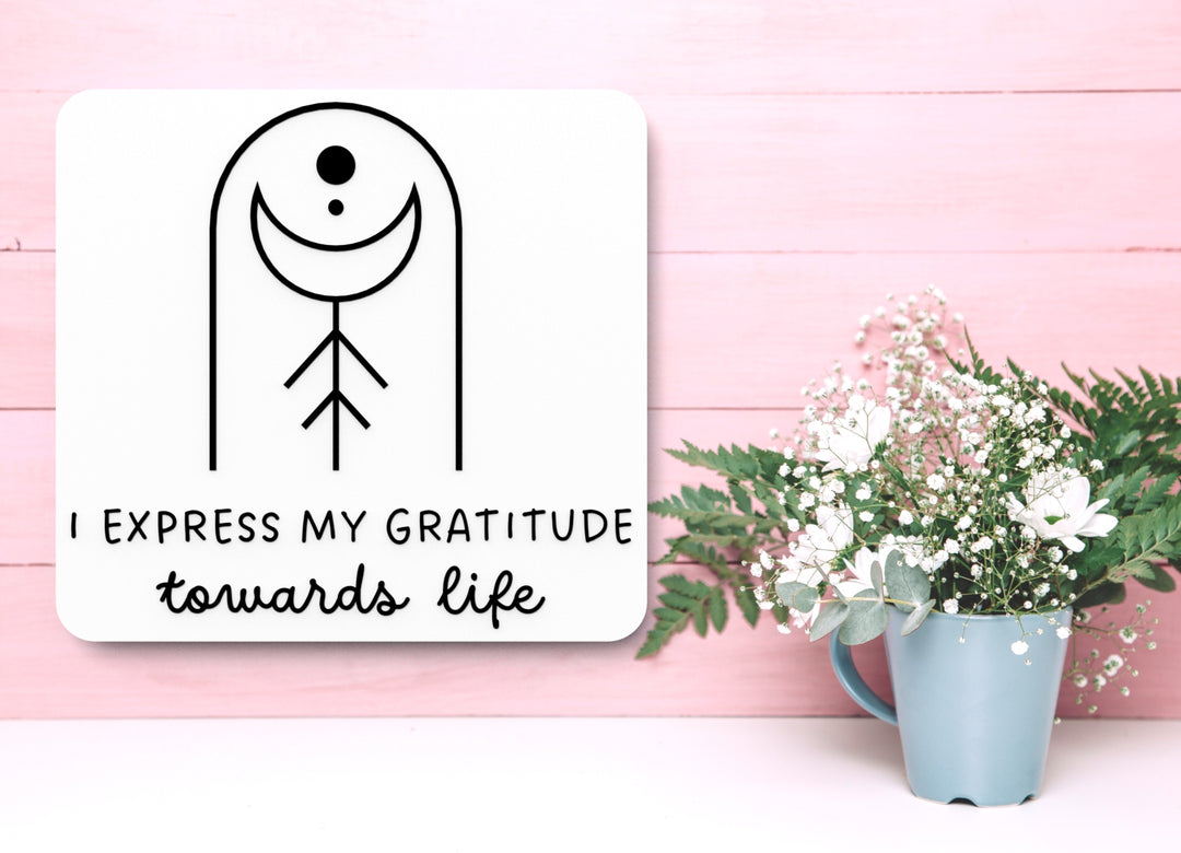 I Express My Gratitude Towards life | Funny Sign for Home or Office