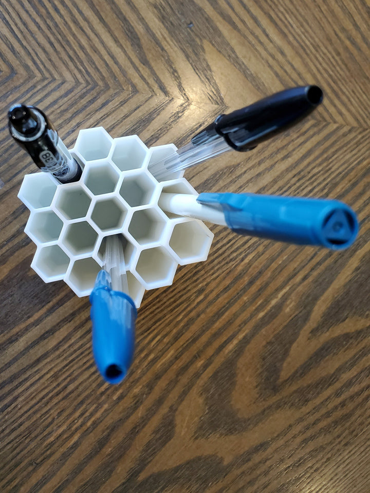 Honeycomb Modern Pencil Holder, Desk Organizer for Pens, Accessories, Tools, etc
