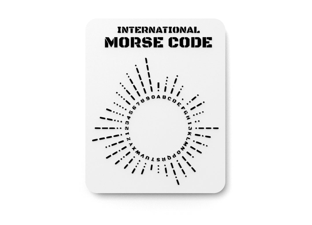
  
  International Morse Code | Funny Sign for Home or Office
  
