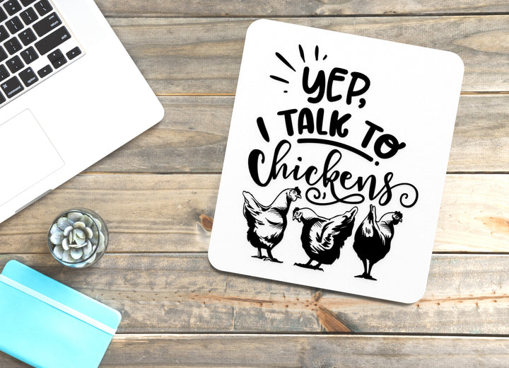 Yep They Talk Sign – Chicken Humor for Coop and Farmhouse Wall Decor