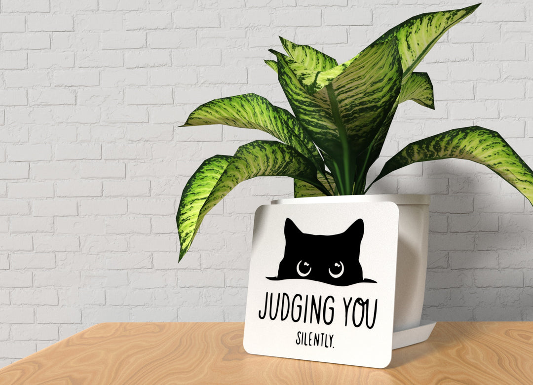 Judging You Silently | Funny sign For Home or Office