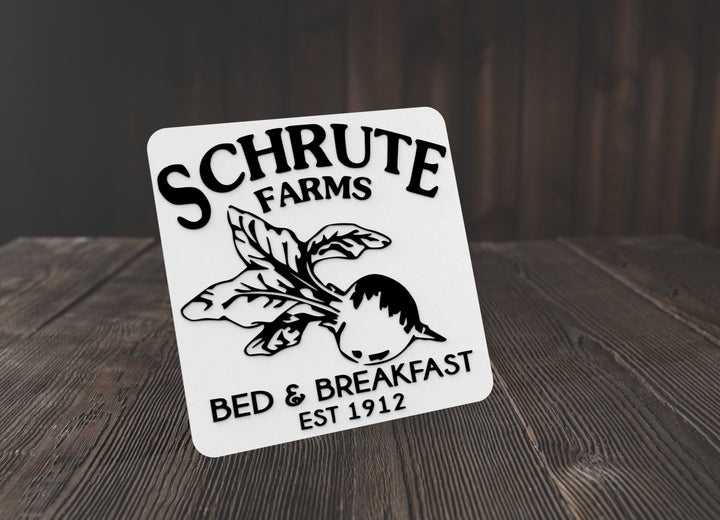 Schrute Farms Bed & Breakfast EST 1912 | Funny sign For Home or Office