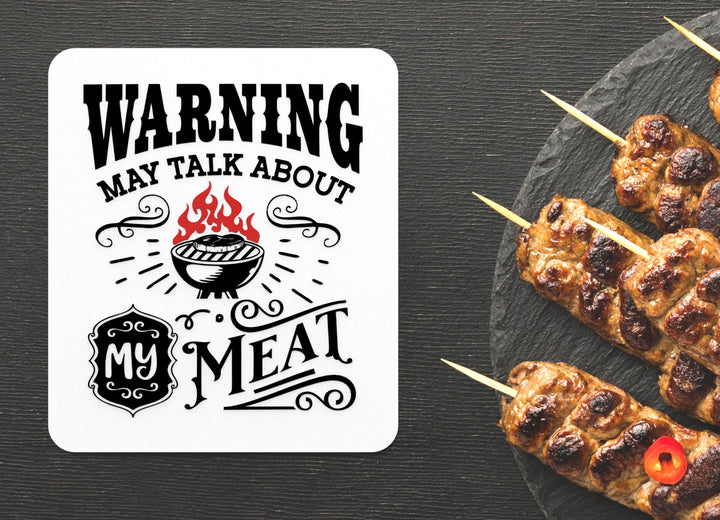 Warning: Talker in the Bathroom Sign – Funny Humor Wall Decor for Home and Office