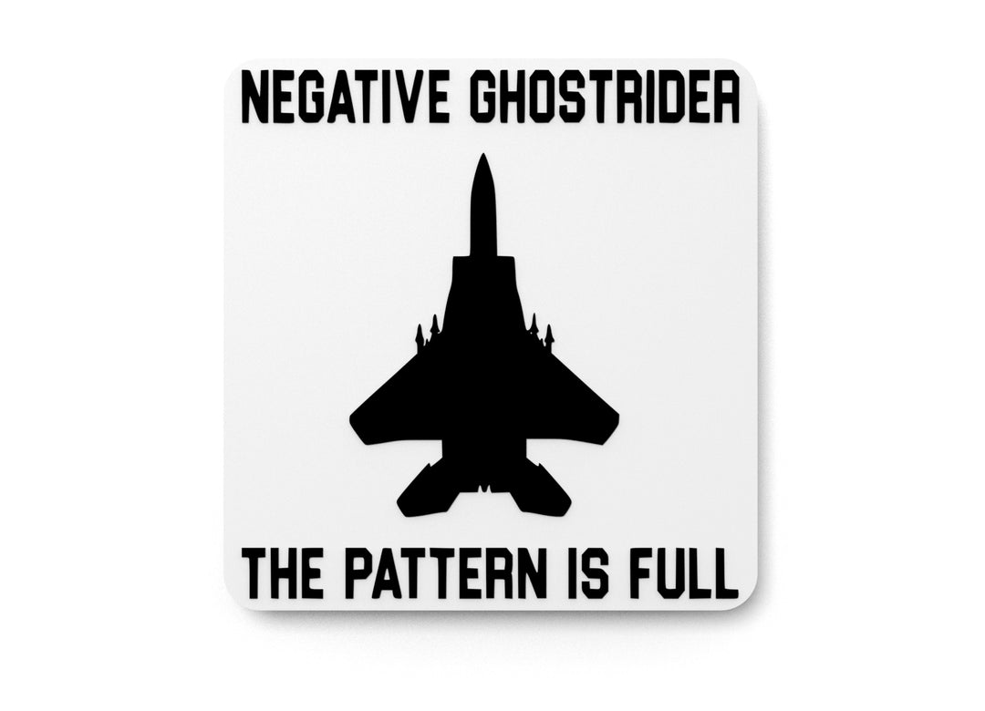 
  
  Negative Ghostrider The Pattern Is Full | Funny sign For Home or Office
  

