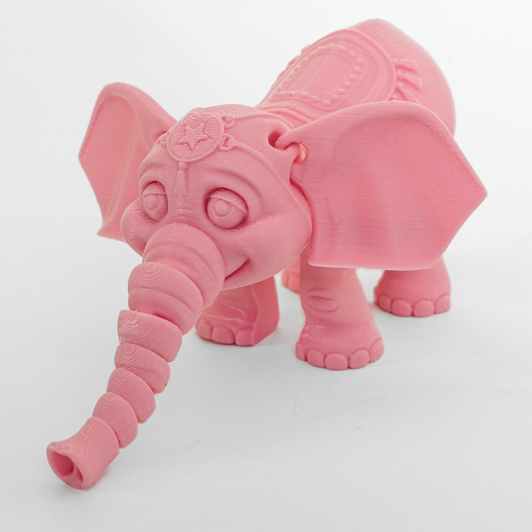 Jumbo Friendly Fidget Elephant | Flexible Articulating 3d Printed Companion