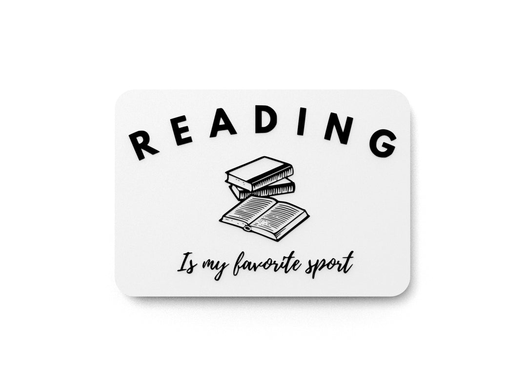 Reading | Funny Book Lover Sign for Library or Office Decor