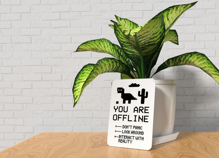 Bold 3D Printed You Are Offline Sign Wall Art – Durable PLA Sign for Gym, Office