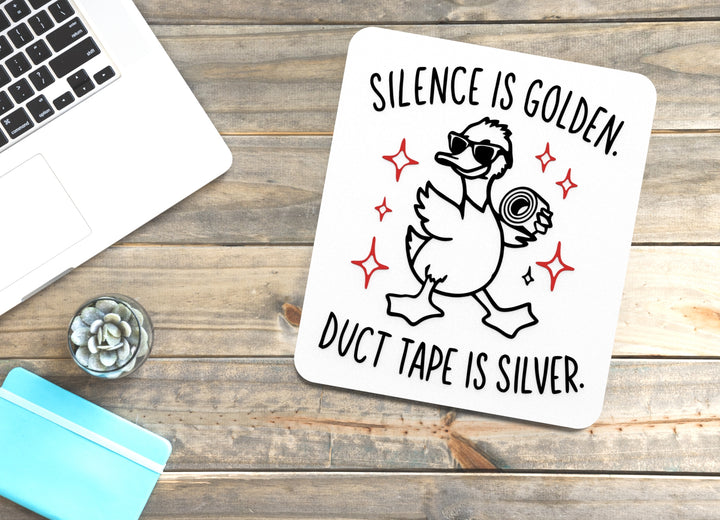 Silence Is Gold | Funny Sign for Office or Home Decor