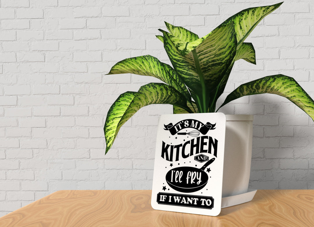 Bold 3D Printed My Fry Kitchen Sign Wall Art Durable PLA Sign For Restaurants