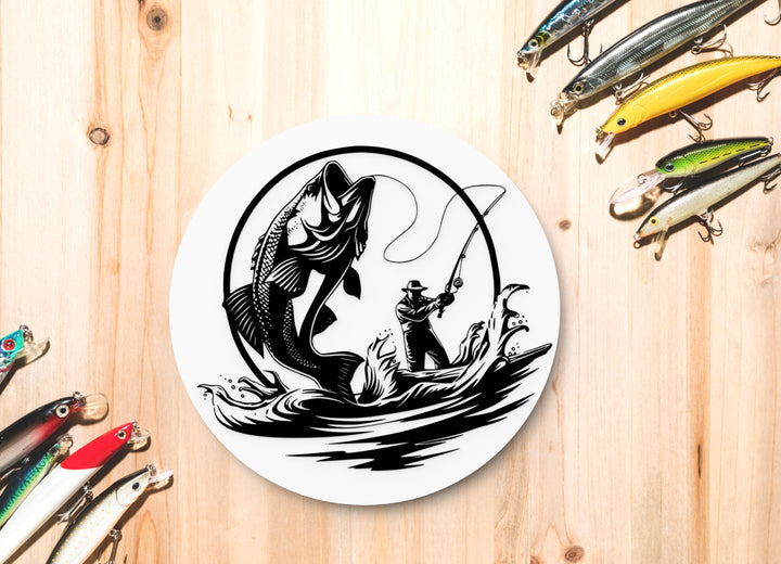 Man Fish | Funny sign For Home or Office