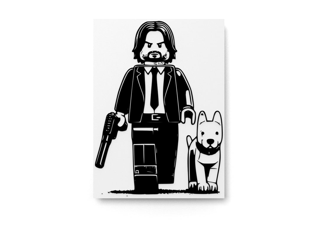 
  
  Man Dog | Funny sign For Home or Office
  
