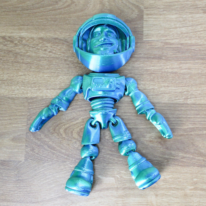 Fidget Jumbo Astronaut | Flexible Articulating 3d Printed Friendly Companion