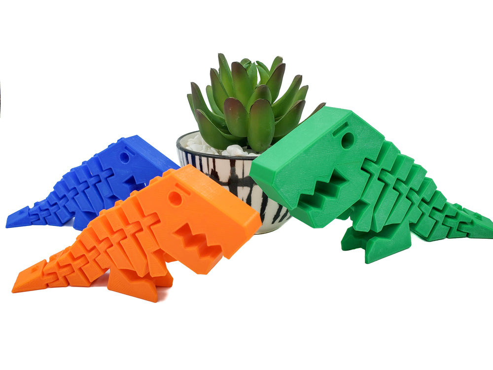 
  
  Lovable flexible T-rex fidget | Articulating flexi-rex
  
