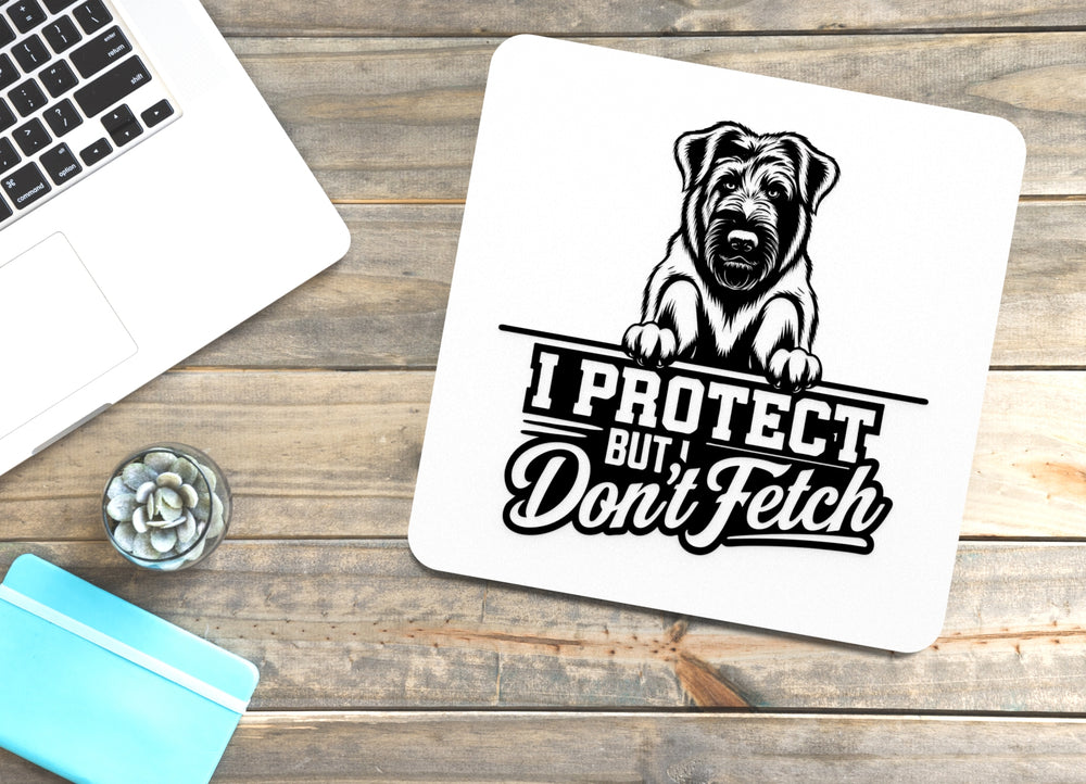 
  
  I Protect But Don't Fetch | Funny sign For Home or Office
  
